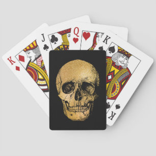 Gothic Glam Kartenspielen Skull Schwarz Spielkarten