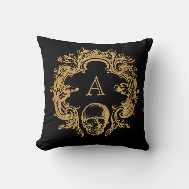 Gothic Glam | Kissen | Schwarz (Vorderseite)