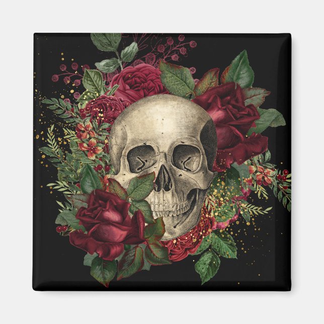 Gothic Glam | Magnet | Schiffskörper und Rose | Sc (Vorne)