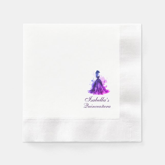 Gothic Glam Quince Serviette (Vorderseite)