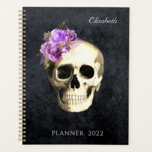 Gothic Glam Skull Personalisiert 2022 Planer