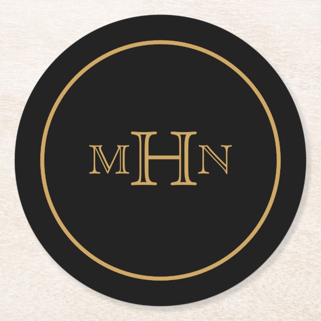 Gothic Glam | UNTERSETZER | Papier | Monogramm | S (Vorderseite)