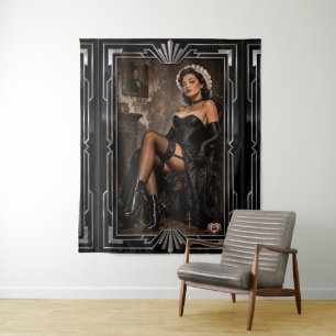 Gothic Glamour Studie und die Anziehungskraft von Wandteppich
