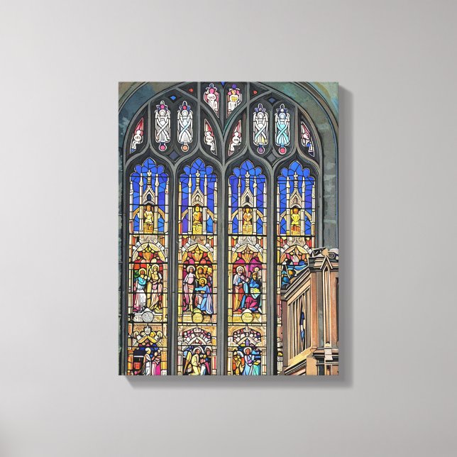 Gothic-Glasfenster drucken Leinwanddruck (Vorderseite)