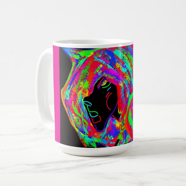 Gothic Goddess with Horned Headdress Mug Kaffeetasse (Vorderseite Links)