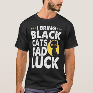 Gothic Goth Ich bringe schwarzen Katzen Unglück T-Shirt