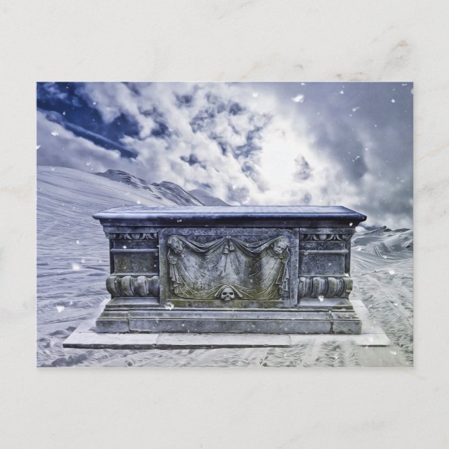 Gothic Grab Postcard Postkarte (Vorderseite)
