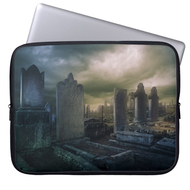 Gothic Graveyard 15" Notebook-Case Laptopschutzhülle (Vorderseite)
