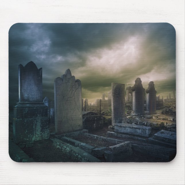 Gothic Graveyard Mouse Pad Mousepad (Vorne)