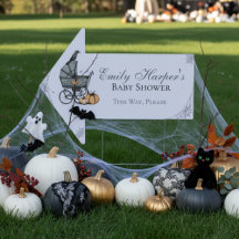 Gothic Gray Baby Carriage Baby Shooting Arrow Schi