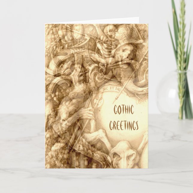 Gothic Greetings Card Karte (Vorderseite)