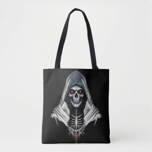 Gothic Grim Sensenmann Schultertasche Tasche (Vorderseite)