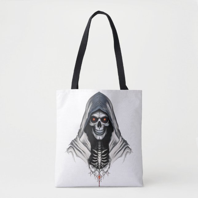 Gothic Grim Sensenmann Schultertasche Tasche (Vorderseite)
