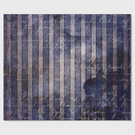 Gothic Grunge Indigo  Geschenkpapier