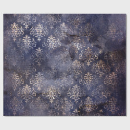 Gothic Grunge Indigo  Geschenkpapier