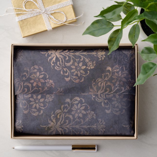 Gothic Grunge Indigo  Seidenpapier (Geschenk)