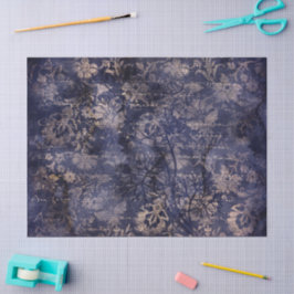 Gothic Grunge Indigo  Seidenpapier