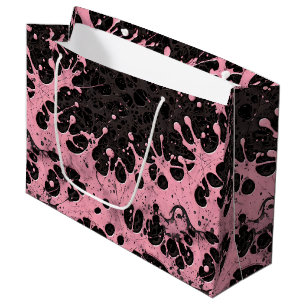 Gothic Grunge Pink Paint Splash Große Geschenktüte