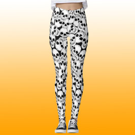 Gothic Grunge Skulls Gemustert Leggings
