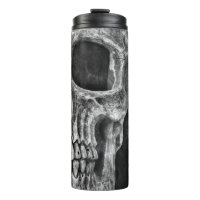Gothic Half Skull Cool Schwarz-Weiß-Textur