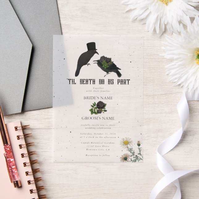 Gothic Halloween Black Rose Crows Wedding (Hochzeit)