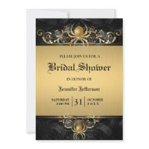 Gothic Halloween Bridal Dusche Einladung