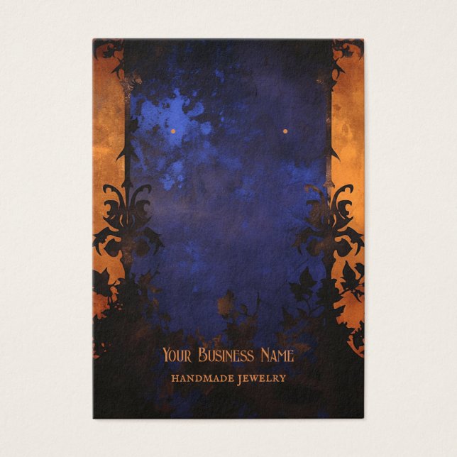 Gothic Halloween Earring Display Card (Vorderseite)