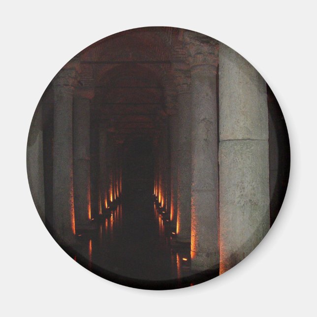 Gothic Halloween Hallway to Hell Magnet (Vorne)