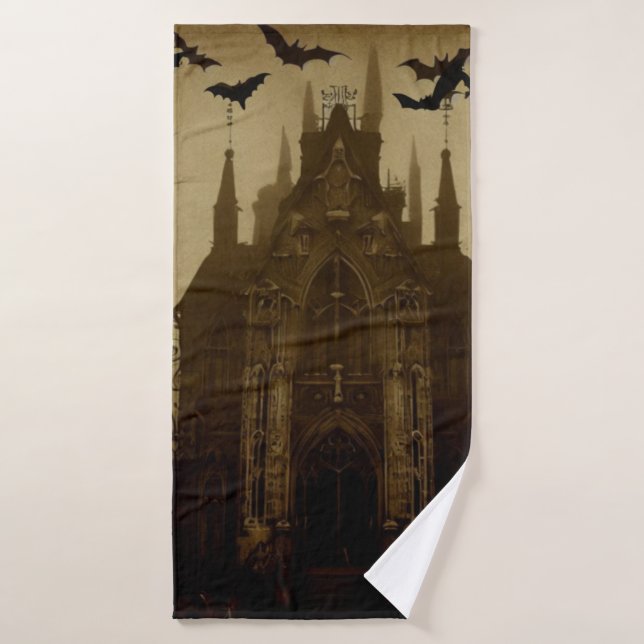 Gothic/Halloween/Herbst/Kürbis Badehandtuch (Badehandtuch)
