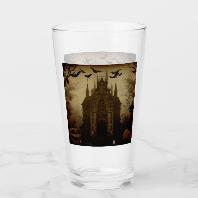 Gothic/Halloween/Herbst/Kürbis Glas (Vorderseite)