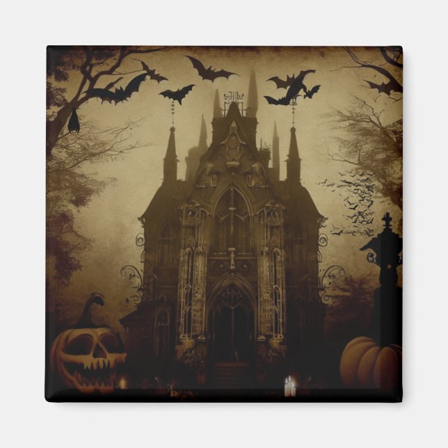 Gothic/Halloween/Herbst/Kürbis Magnet (Vorne)