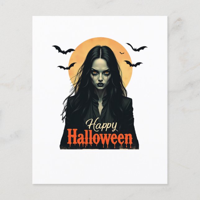 Gothic Halloween Hexe (Vorderseite)