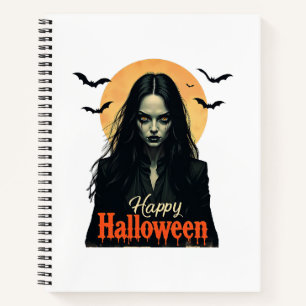 Gothic Halloween Hexe Notizbuch