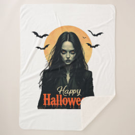 Gothic Halloween Hexe Sherpadecke