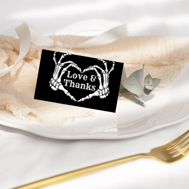 Gothic Halloween Love & Danke Skull Heart Wedding (Von Creator hochgeladen)