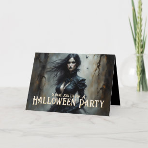 Gothic Halloween Nacht des Geheimnisses Einladung