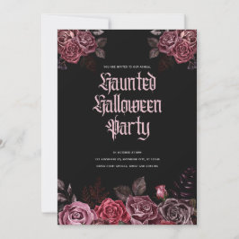 Gothic Halloween-Party Einladung