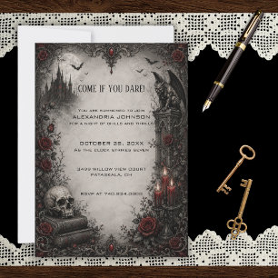 Gothic Halloween-Party-Einladung Einladung