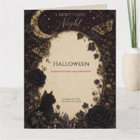 Gothic Halloween-Party Rosen, dunkler Efeu, Motte,