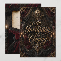 Gothic Halloween Save-the-Date-Einladung