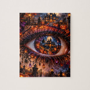 Gothic Halloween-Surrealismus-Augen-Puzzle
