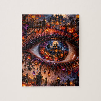 Gothic Halloween-Surrealismus-Augen-Puzzle