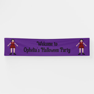 Gothic Halloween Vampire Lady Custom Banner