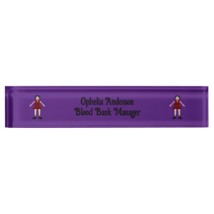 Gothic Halloween Vampire Lady Custom Namensplakette
