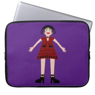 Gothic Halloween Vampire Lady Laptopschutzhülle