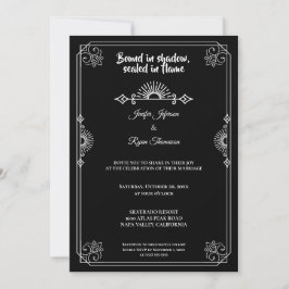 Gothic halloween wedding Invitation Einladung