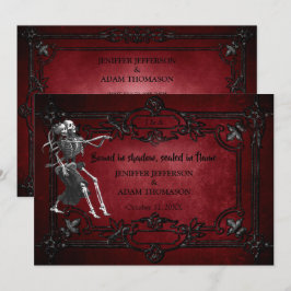 Gothic Halloween wedding invitation Einladung