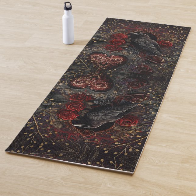 Gothic Heart Dark Beauty Romance Yogamatte (Beispiel)
