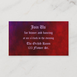 Gothic Heart Empfang Cards Begleitkarte