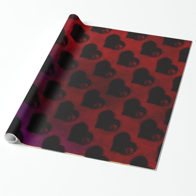 Gothic Heart Geschenkpapier (Ungerollt)